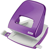 Petrus 62 Taladro Perforador - Hasta 30 Hojas - Marcas de Formato - Punzones 5.5mm - Color Violeta Metalizado
