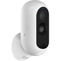 SPC Camara de Seguridad Inalambrica con Bateria - 9600 Mah - Wifi - Interior y Exterior - Resistente a la Lluvia - Full HD - Vision Nocturna - Notificaciones en Tiempo Real - Audio Bidireccional - Color Blanco