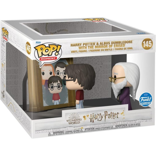 Funko Pop Moment Harry Potter Harry Potter y Albus Dumbledore con el Espejo de Erised - Set de Figuras de Vinilo - Altura 10.5cm