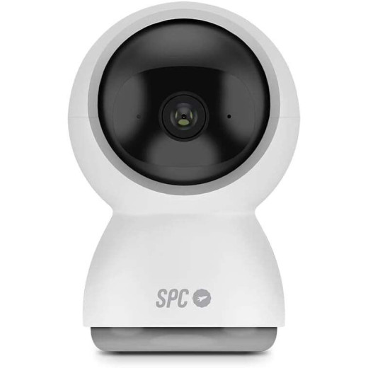 SPC Lares 360 Camara de Vigilancia Wifi - Giro 360º - Full HD 1080P - Seguimiento de Personas - Vision Nocturna - Diseño Discreto - Control desde tu Smartphone - Color Blanco