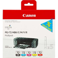 Canon PGI72 Pack de 5 Cartuchos de Tinta Originales - Negro Mate