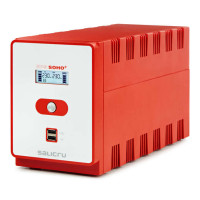 Salicru SPS 1600 SOHO+ Sistema de Alimentacion Ininterrumpida - SAI/UPS - 1600 VA - Line-interactive - Doble Cargador USB - Color Rojo