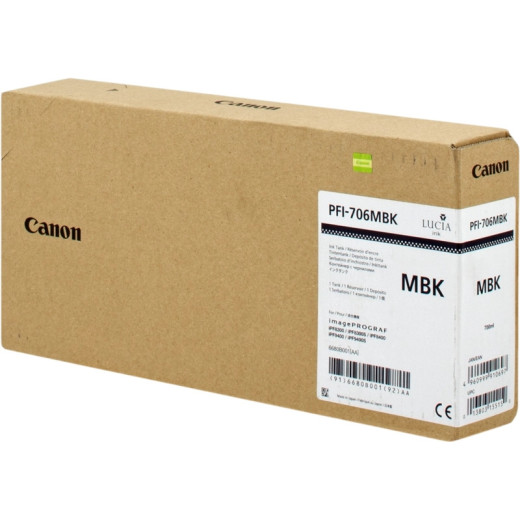 Canon PFI706 Negro Mate Cartucho de Tinta Original - 6680B001