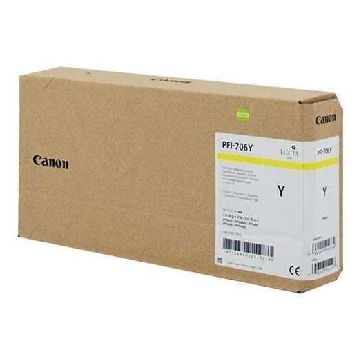 Canon PFI706 Amarillo Cartucho de Tinta Original - 6684B001