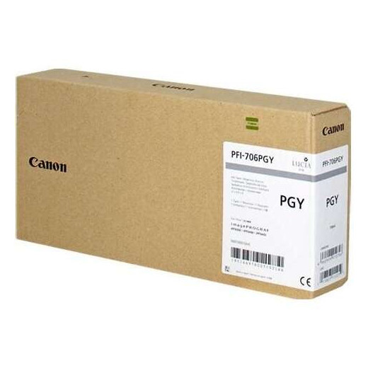 Canon PFI706 Gris Photo Cartucho de Tinta Original - 6691B001