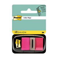 Post-it Index Dispensador con 50 Marcadores Reposicionables 25.4 x 43.2mm - Adherencia Firme - Para Marcar