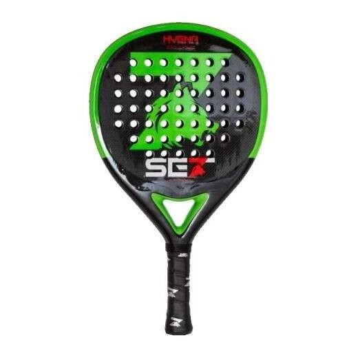 Set Hyena Pala de Padel - Forma Redonda - Marco 100% Carbono - Cara 100% Carbono 3K - Nucleo Goma Eva Extra Soft