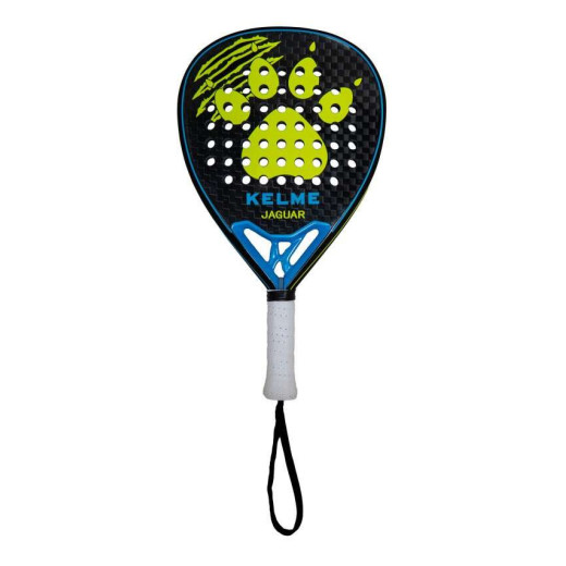 Kelme Jaguar Pala de Padel - Forma Lagrima - Marco y Cara 100% Carbono - Nucleo Black Eva Soft Ultra