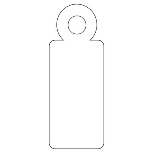 Apli Etiquetas Colgantes Blancas 9 x 24mm 200 U.