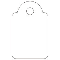 Apli Etiquetas Colgantes Blancas 15 x 24mm 200 U.