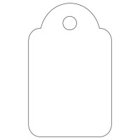 Apli Etiquetas Colgantes Blancas 18 x 29mm 200 U.