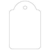 Apli Etiquetas Colgantes Blancas 28 x 43mm 100 U.