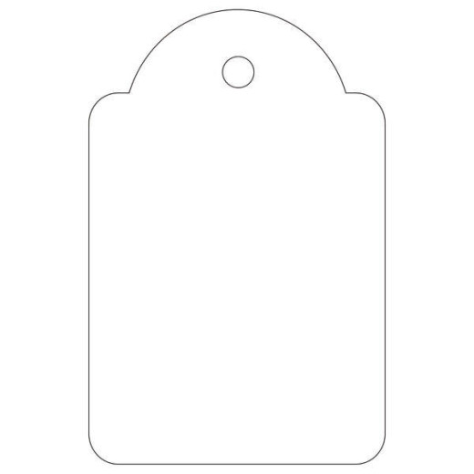 Apli Etiquetas Colgantes Blancas 28 x 43mm 100 U.