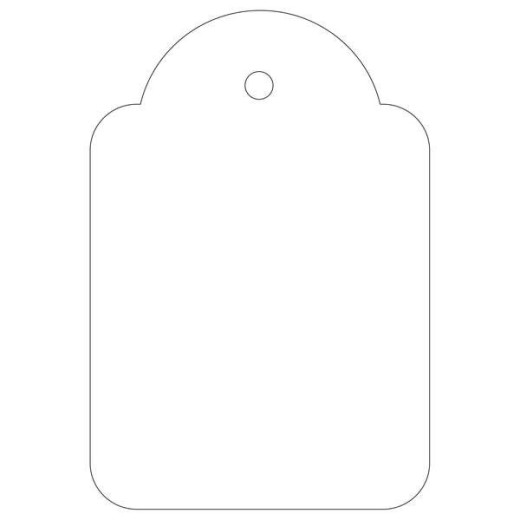 Apli Etiquetas Colgantes Blancas 36 x 53mm 100 U.