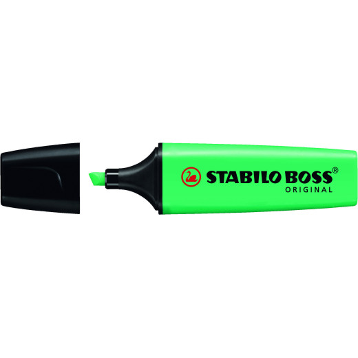 Stabilo Boss 70 Rotulador Marcador Fluorescente - Trazo entre 2 y 5mm - Recargable - Tinta con Base de Agua - Color Turquesa Fluorescente