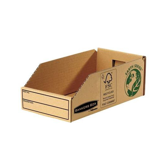 Fellowes Bankers Box Earth Bandeja de Carton 147mm - Montaje Manual - Carton Reciclado Certificacion FSC - Color Marron