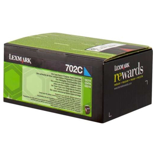 Lexmark CS310/CS410/CS510 Cyan Cartucho de Toner Original - 70C20C0/70C20CE/702C