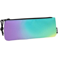 Milan Sunset Estuche Pequeño Plano Rectangular - Tejido Resistente a las Roturas y Rasgaduras - Medidas 23x9x1.3cm - Color Turquesa