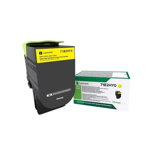 Lexmark CS417/CX417/CS517/CX517 Amarillo Cartucho de Toner Original - 71B2HY0/71B0H40