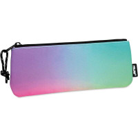 Milan Sunset Estuche Pequeño Plano Rectangular - Tejido Resistente a las Roturas y Rasgaduras - Medidas 23x9x1.3cm - Modelo Color Negro