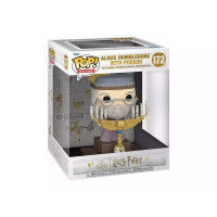 Funko Pop Deluxe Harry Potter Albus Dumbledore con Podium - Figura de Vinilo - Altura 12cm aprox.