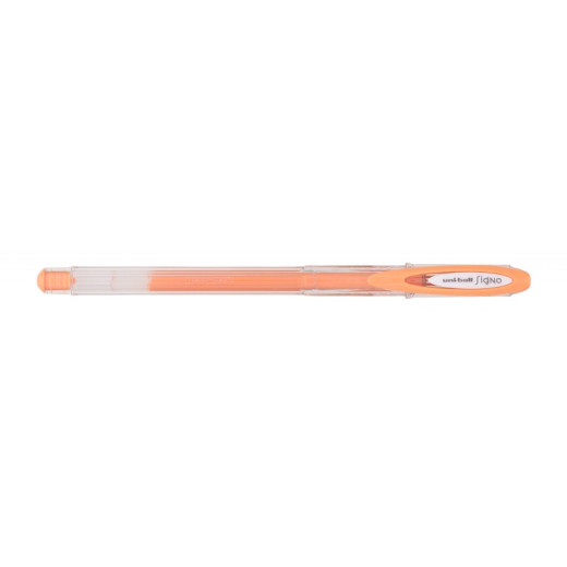 Uni-ball UM-120AC Signo Angelic Roller de Tinta Gel - Punta de Bola 0.7mm - Tinta Resistente al Agua y Luz - Escribe en Papel Negro y Blanco - Color Naranja