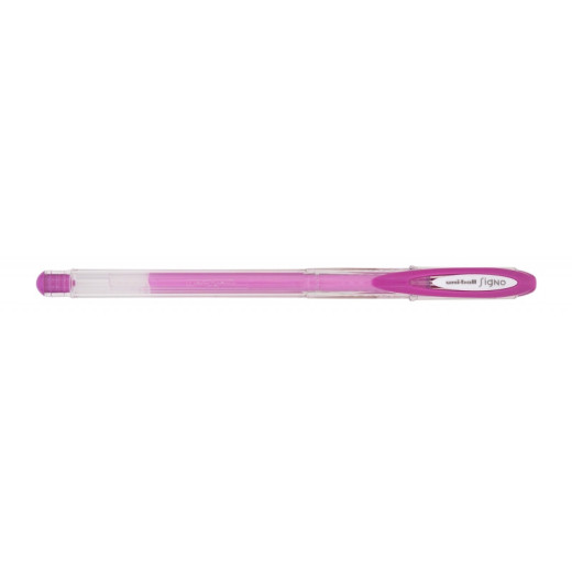 Uni-ball UM-120AC Signo Angelic Roller de Tinta Gel - Punta de Bola 0.7mm - Tinta Resistente al Agua y Luz - Escribe en Papel Negro y Blanco - Color Rosa