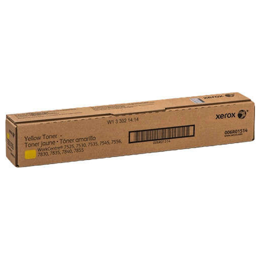 Xerox WorkCentre 7525/7535/7545/7830 Amarillo Cartucho de Toner Original - 006R01514