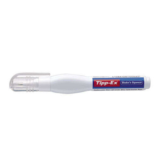 Tipp-Ex Shake'n Squeeze Boligrafo Corrector 8ml - Formula de Secado Rapido - Punta Metalica