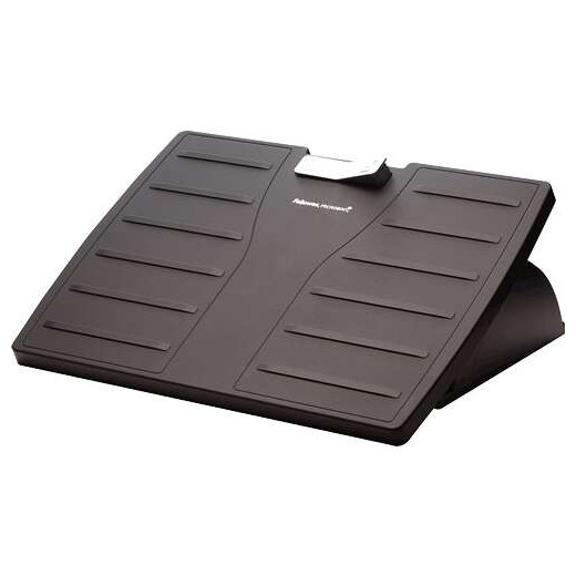 Fellowes Office Suites Reposapies Ajustable con Microban - 3 Ajustes de Altura - Tamaño de 444x333mm - Rango de Inclinación hasta 30° Aprox