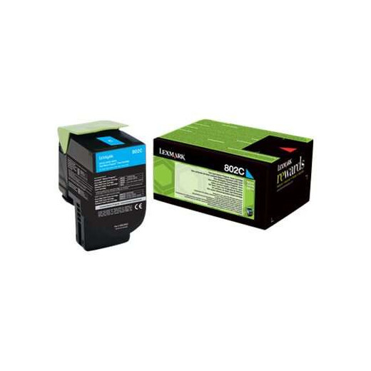 Lexmark CX310/CX410/CX510 Cyan Cartucho de Toner Original - 80C20C0/80C20CE/802C