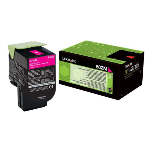 Lexmark CX310/CX410/CX510 Magenta Cartucho de Toner Original - 80C20M0/80C20ME/802M