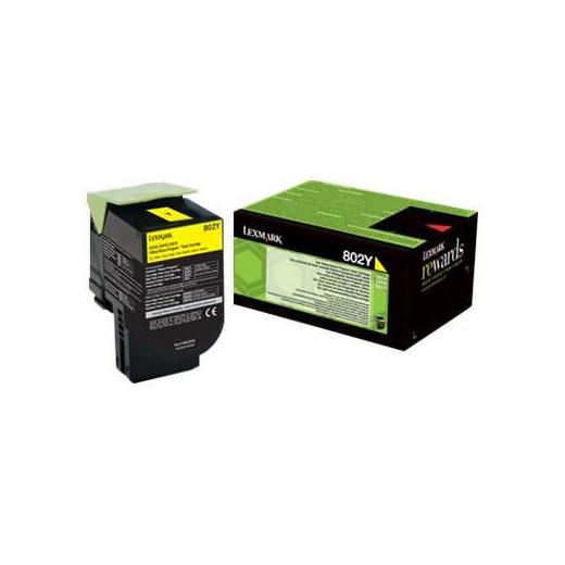 Lexmark CX310/CX410/CX510 Amarillo Cartucho de Toner Original - 80C20Y0/80C20YE/802Y