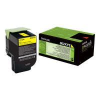 Lexmark CX510 Amarillo Cartucho de Toner Original - 80C2XY0/80C2XYE/80C0X40/802XY