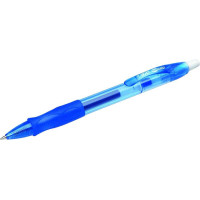 Bic Gel-ocity Original Boligrafo de Tinta Gel Retractil - Punta Media de 0.7mm - Recargable - Grip de Goma - Clip de Plastico - Color Azul