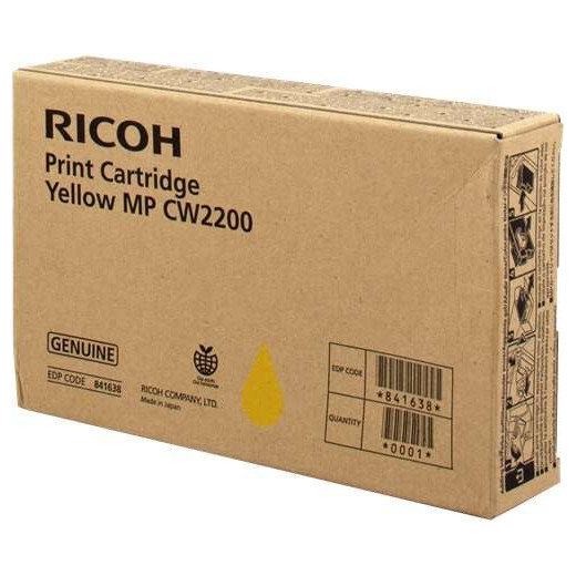 Ricoh Aficio MP-CW2200SP Amarillo Cartucho de Tinta Original - 841638/MP CW2200Y