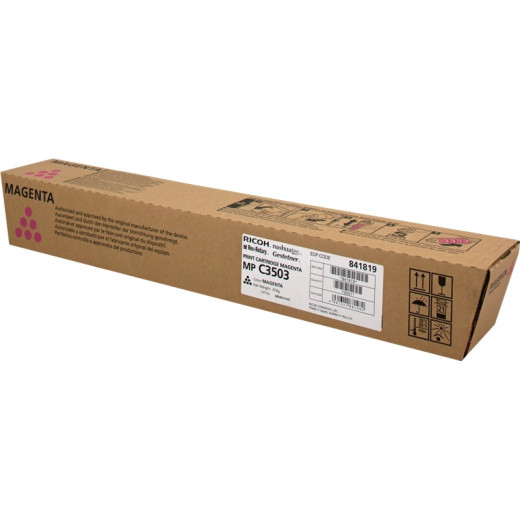 Ricoh Aficio MP-C3003/MP-C3004/MP-C3503/MP-C3504/MP-C4504/MP-C5504/MP-C6004 Amarillo Cartucho de Toner Original - 841818/841814