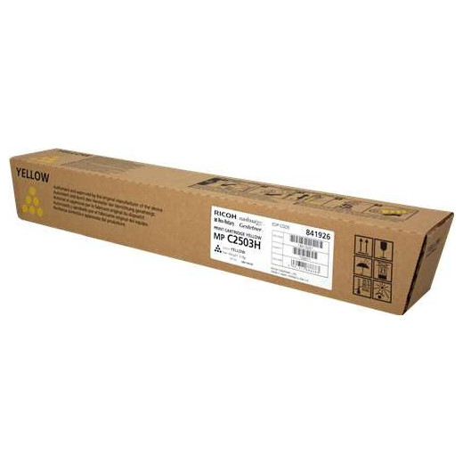 Ricoh Aficio MP-C2503SP/MP-C2003SP/MP-C2004SP/MP-C2504SP Amarillo Cartucho de Toner Original - 841926