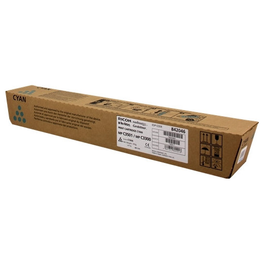 Ricoh Aficio MP-C2800/MP-C3300/MP-C3001/MP-C3501 Cyan Cartucho de Toner Original - 841127/842046/841427