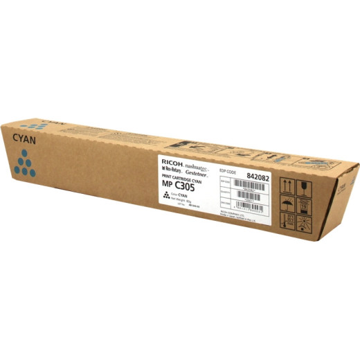 Ricoh Aficio MP-C305/MP-C305SPF Cyan Cartucho de Toner Original - 842082/841595/MPC305E