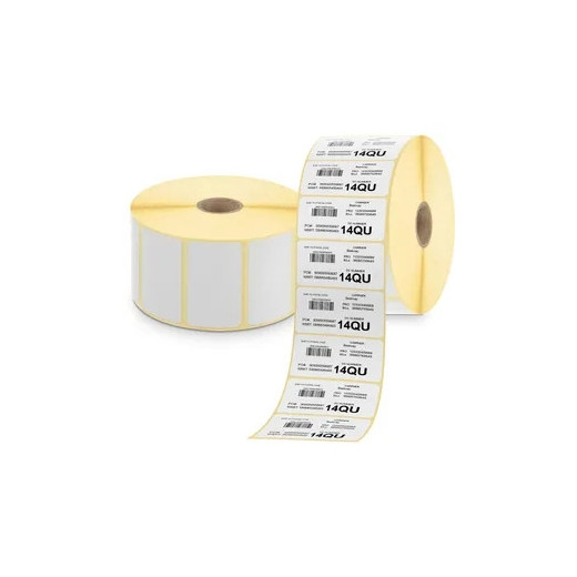 Zebra Z-Perform 1000T Pack de 12 Rollos de Etiquetas Originales Perforadas 38x25 mm - 2580 Unidades por rollo - 880003-025D