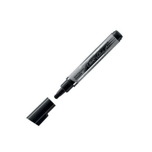 Bic Velleda Tank Marcador para Pizarra - Punta Ancha - Tinta Liquida - Borrado Optimo - Color Negro