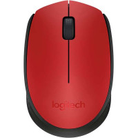 Logitech M171 Raton Inalambrico 1000dpi - 3 Botones - Uso Ambidiestro - Color Rojo