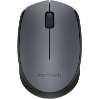 Logitech M170 Raton Inalambrico 1000dpi - 3 Botones - Uso Ambidiestro - Color Gris/Negro