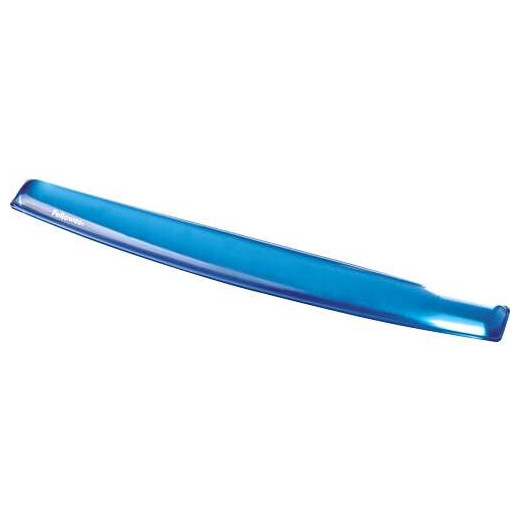 Fellowes Crystal Reposamuñecas para Teclado de Gel - Resistente a las Manchas - Base Antideslizante - Color Azul