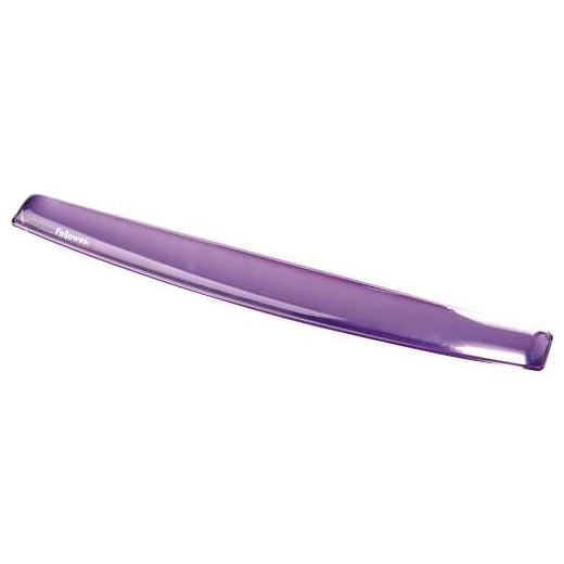 Fellowes Crystal Reposamuñecas Flexible de Gel para Teclado - Resistente a las Manchas - Color Violeta
