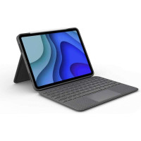 Logitech Folio Touch Funda con Teclado Retroiluminado Inalambrico para iPad Pro 11" - Trackpad - Escritura Comoda - Angulo Ajustable - Color Gris