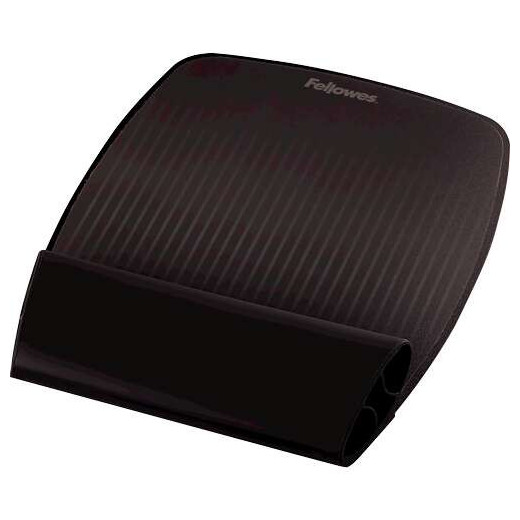 Fellowes I-Spire Series Reposamuñecas Flexible con Efecto Balanceo - Permite una Plena Traccion del Raton - Color Negro