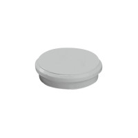 Dahle 95524 Pack de 10 Imanes para Pizarra Blanca - Diametro de 24mm - Color Gris