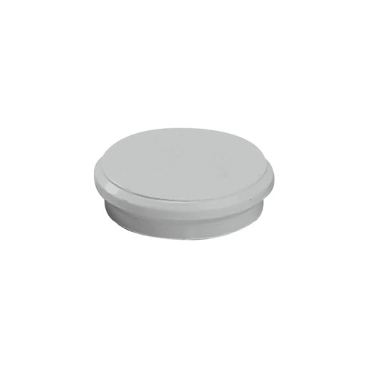 Dahle 95524 Pack de 10 Imanes para Pizarra Blanca - Diametro de 24mm - Color Gris